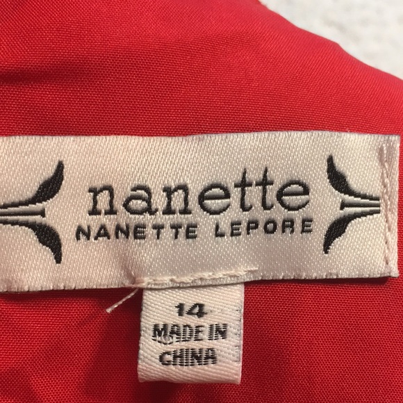 Nanette Lepore red accordion dress - Picture 4 of 8